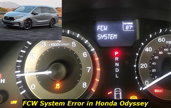 fcw system error honda odyssey